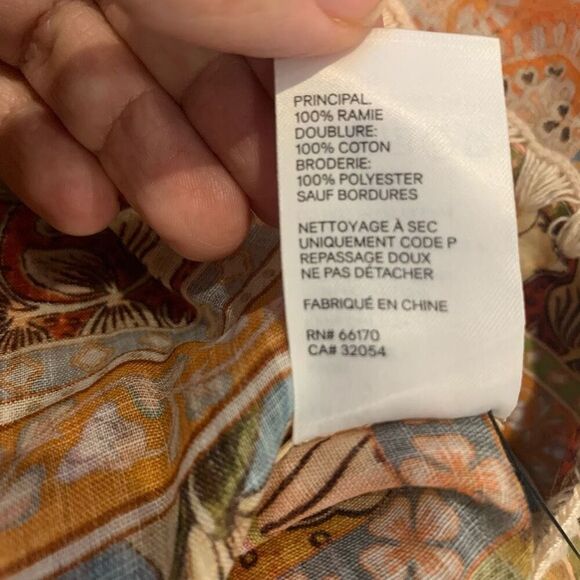 Zimmermann Chintz Billow Mini Dress Floral Crochet Long Sleeves Multi AU 0, US 4 - Picture 10 of 13